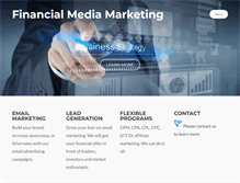 Tablet Screenshot of financialmediamarketing.com